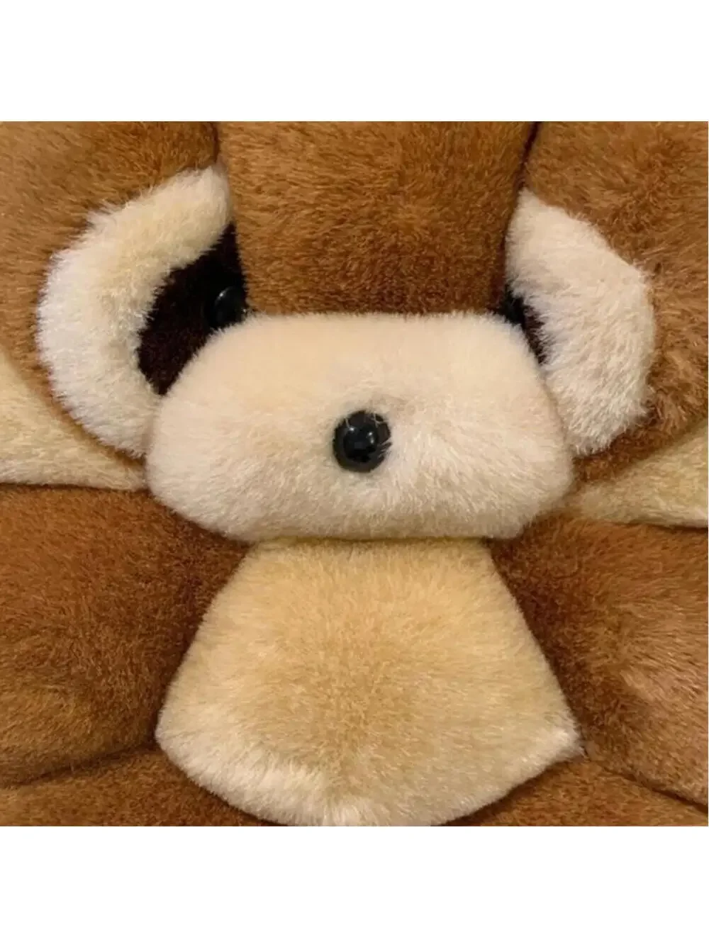 TWIE Raccoon Plush Sculpted Pillow.  11 x 11